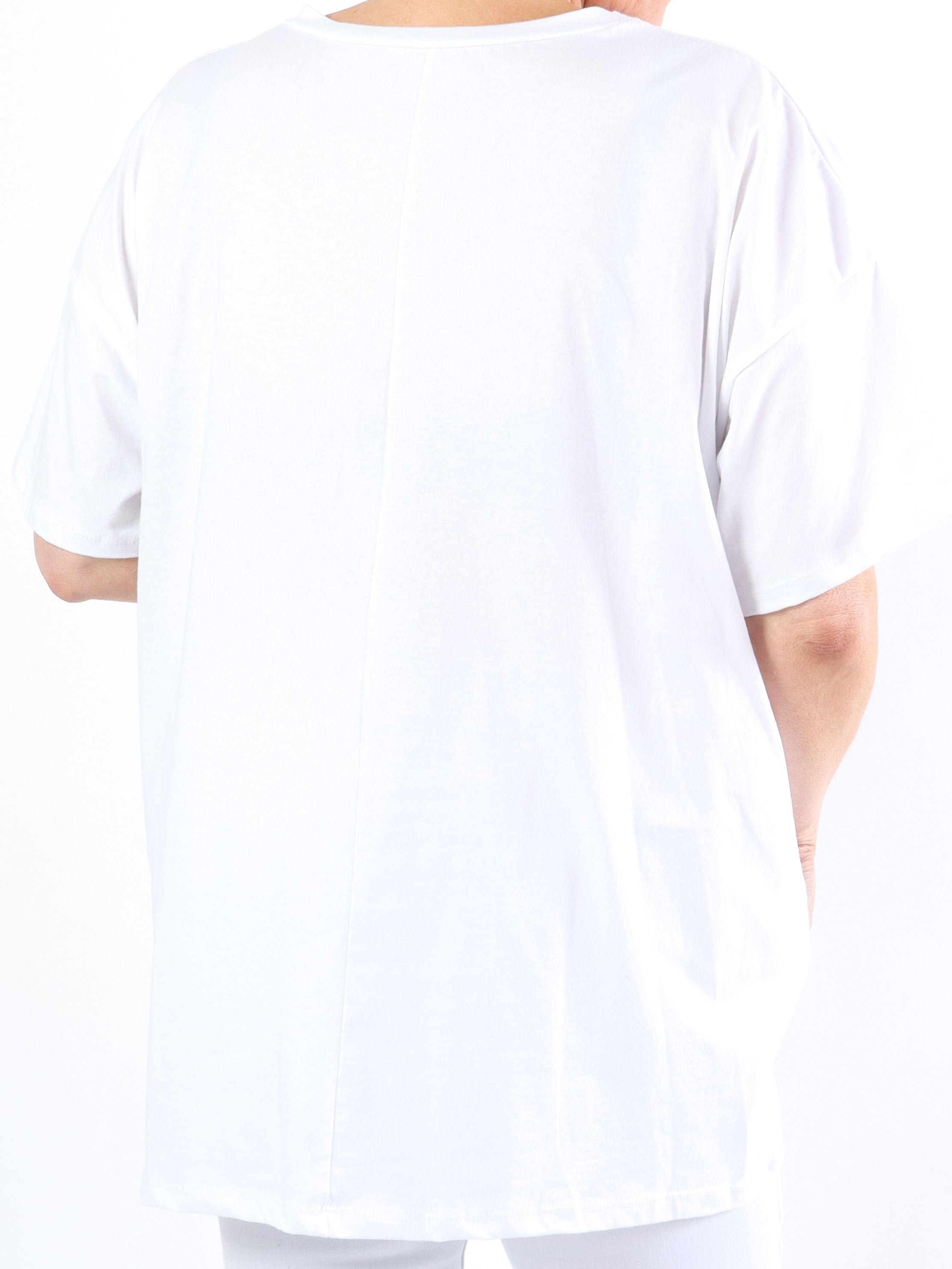 Sofia - Enkel plus size t-shirt med text på bröstet